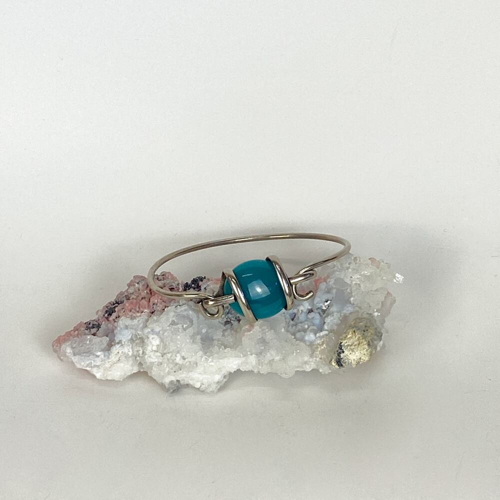 Vintage Silver-Tone Wire Bangle